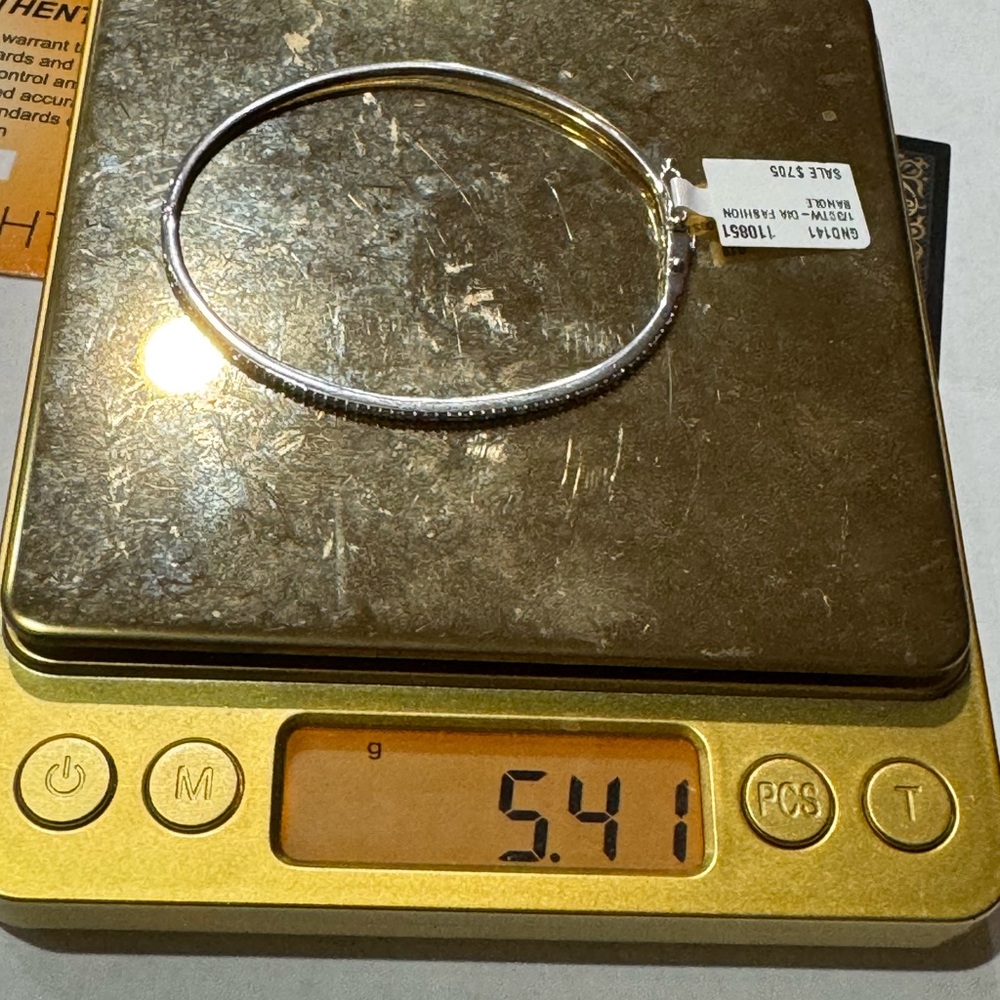 Real Diamond Bracelet bangle, Elegant gift for her, 1/3cttw Natural diamonds, - Picture 4 of 9